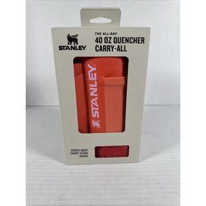 New Stanley All Day 40 OZ Quencher Carry All Hot Coral One Size -‎  No Cup